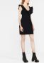 Alexander McQueen Asymmetrische mini-jurk Zwart - Thumbnail 2