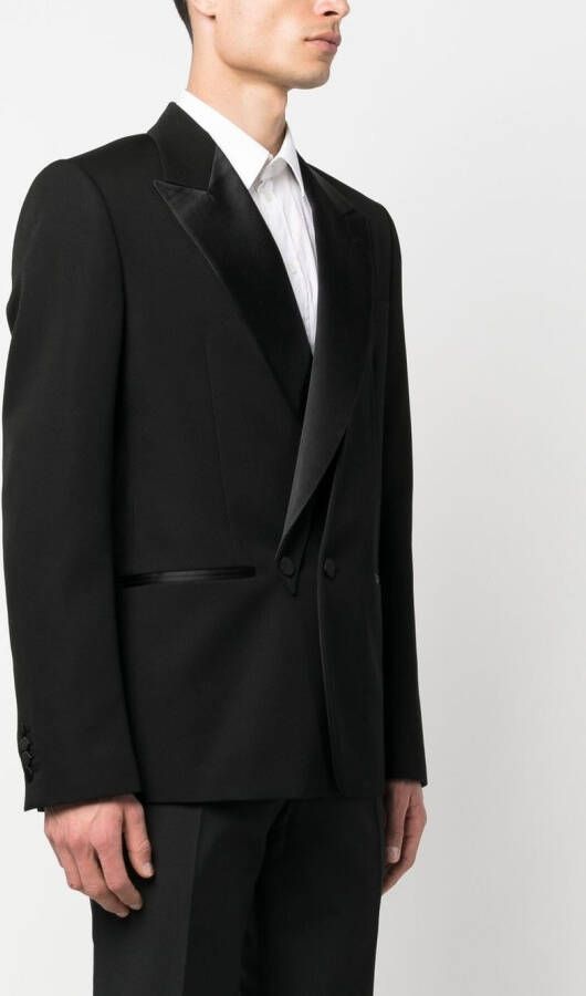Alexander McQueen Blazer met dubbele rij knopen Zwart