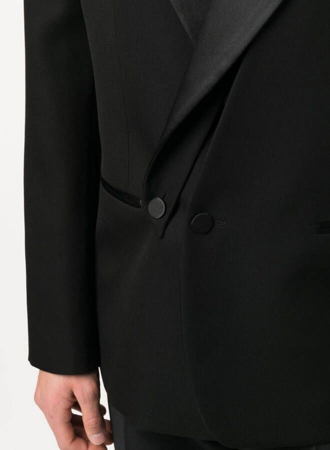 Alexander McQueen Blazer met dubbele rij knopen Zwart