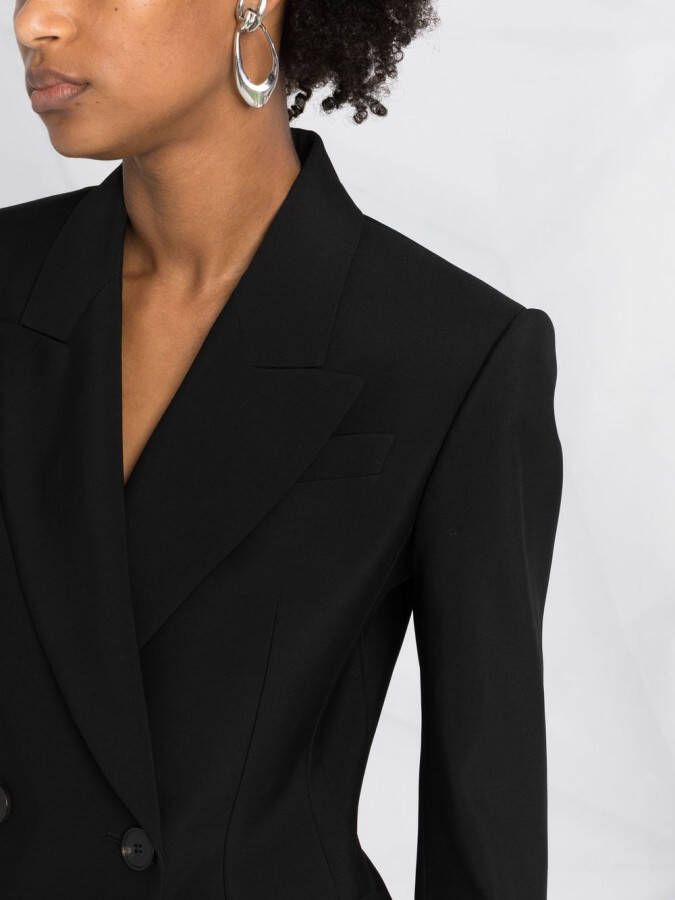 Alexander McQueen Blazer met dubbele rij knopen Zwart