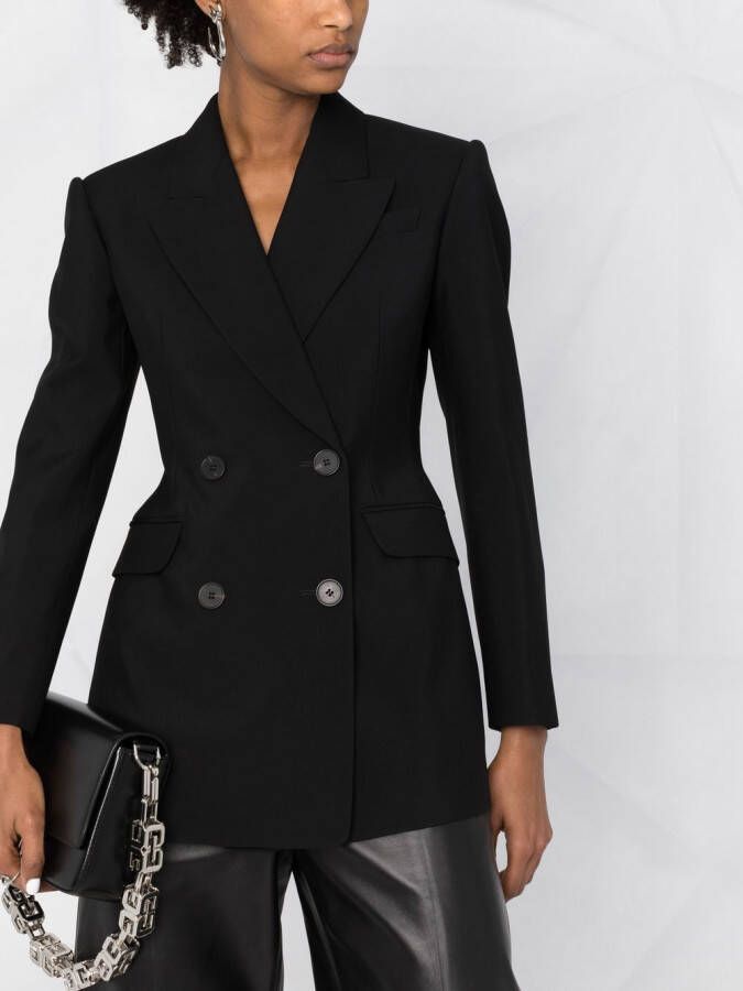 Alexander McQueen Blazer met dubbele rij knopen Zwart