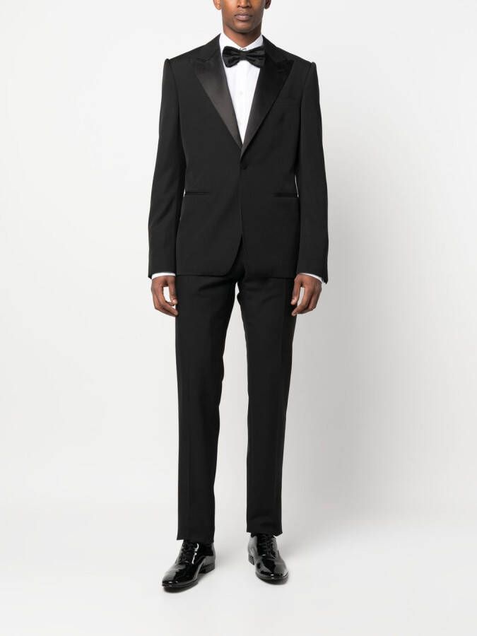 Alexander McQueen Blazer met zijden revers Zwart