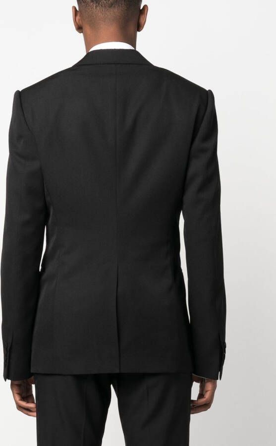 Alexander McQueen Blazer met zijden revers Zwart