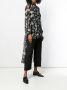 Alexander McQueen blouse met lange achterzijde en schelpenprint Zwart - Thumbnail 3