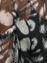 Alexander McQueen blouse met lange achterzijde en schelpenprint Zwart - Thumbnail 5
