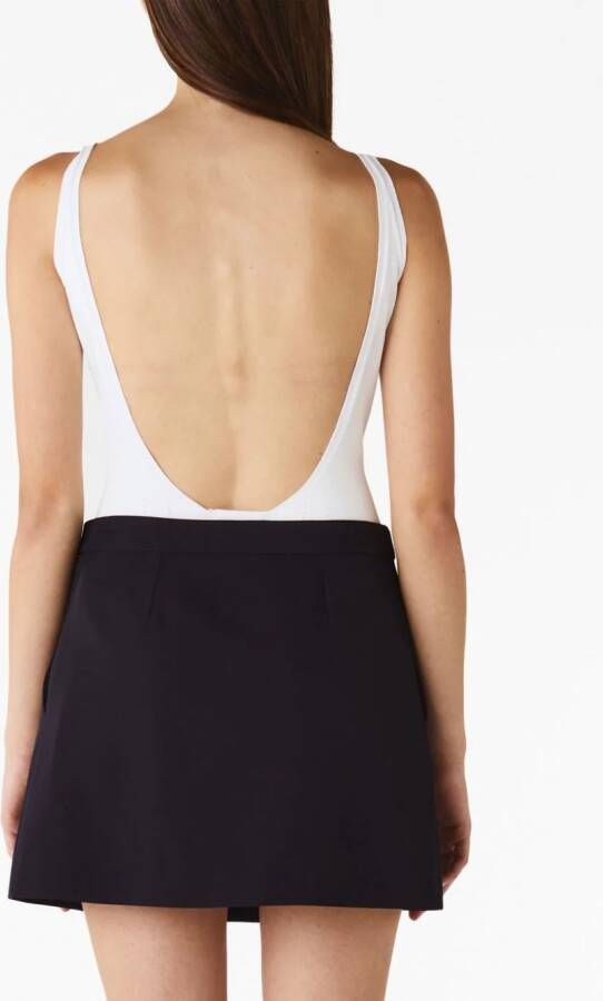 Alexander McQueen Body met V-hals Wit
