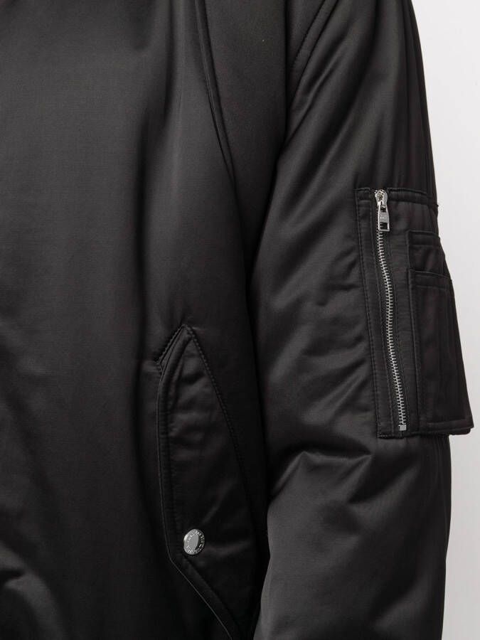 Alexander McQueen Boxy bomberjack Zwart