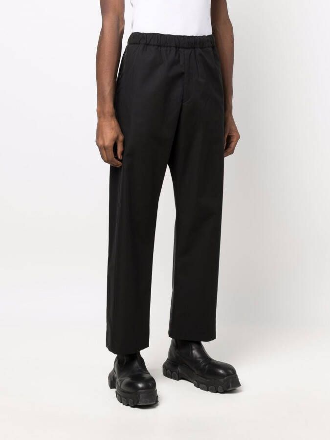 Alexander McQueen Broek met elastische tailleband Zwart