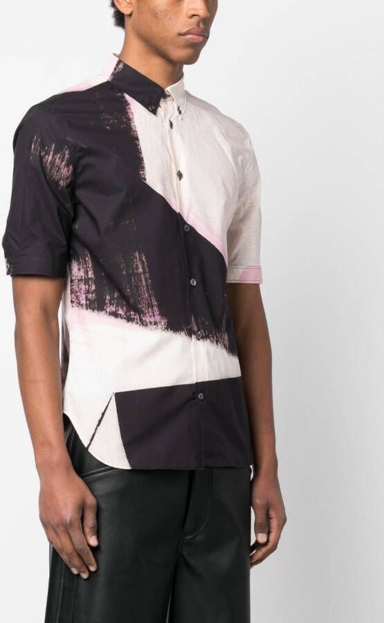 Alexander McQueen T-shirt met print Roze