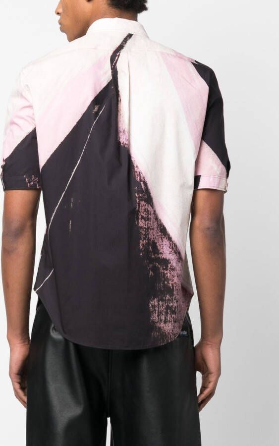 Alexander McQueen T-shirt met print Roze