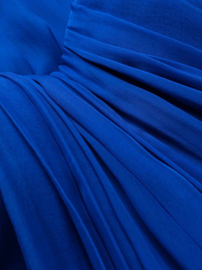 Alexander McQueen Chiffon maxi-jurk Blauw