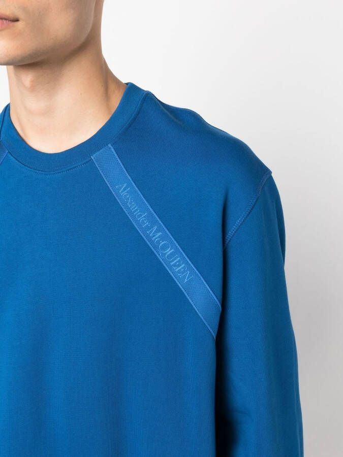 Alexander McQueen Sweater met ronde hals Blauw