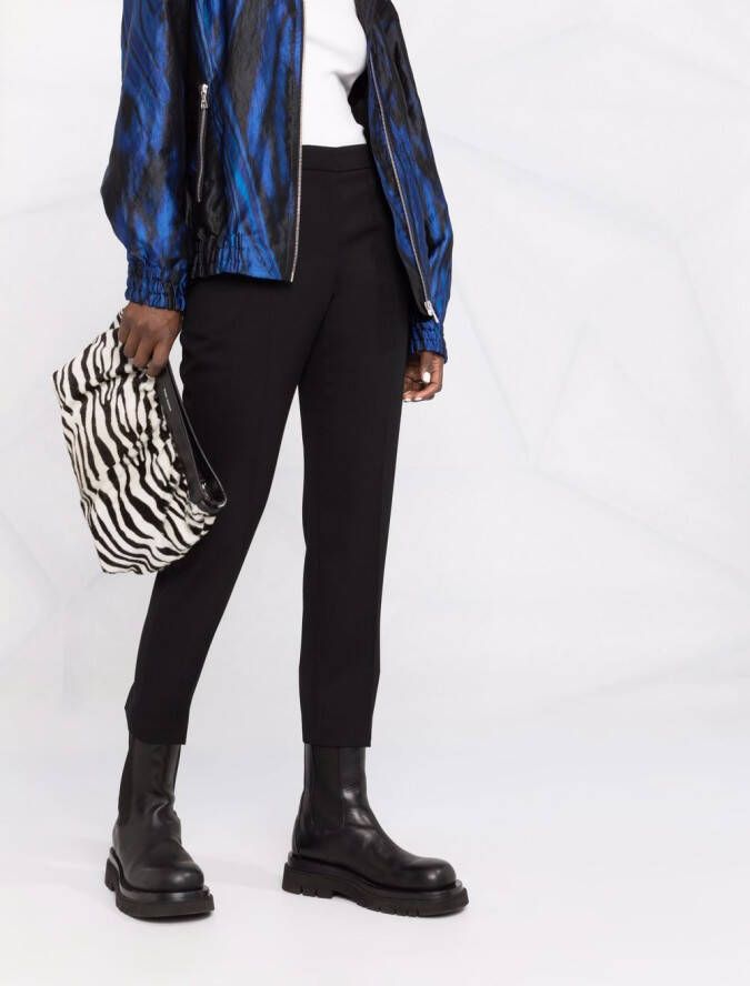Alexander McQueen Cropped pantalon Zwart
