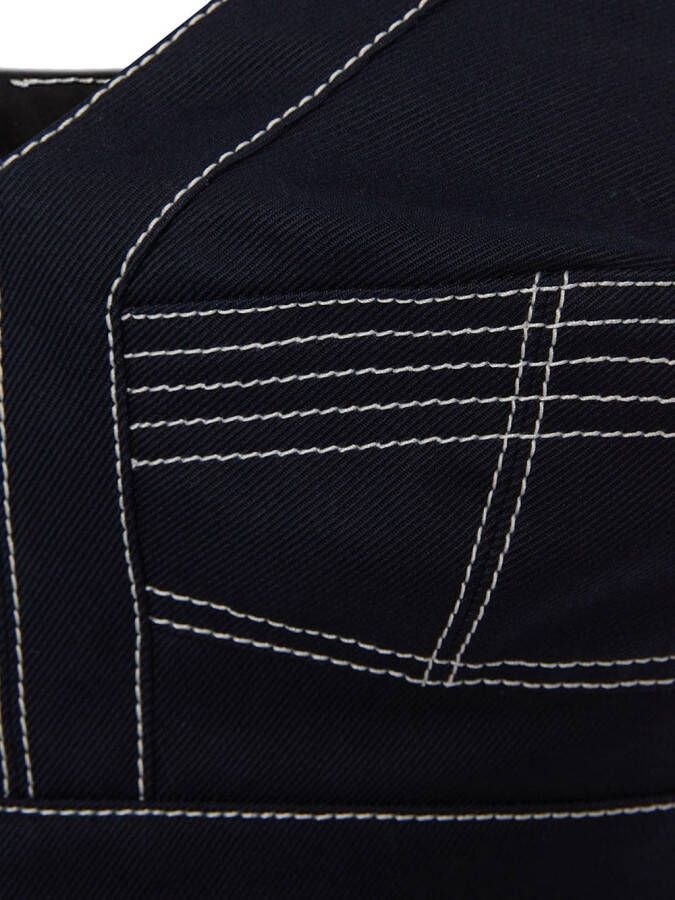 Alexander McQueen Cropped top Blauw
