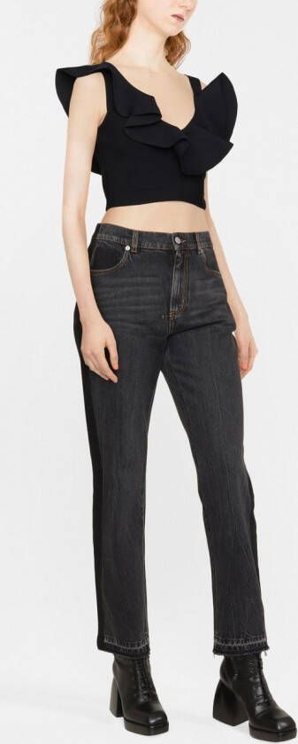 Alexander McQueen Cropped top Zwart