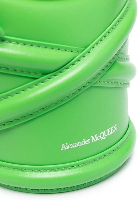 Alexander McQueen Curve kleine bucket-tas Groen
