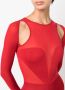 Alexander McQueen Jumpsuit met lange mouwen Rood - Thumbnail 5