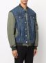 Alexander McQueen Denim bomberjack Blauw - Thumbnail 3