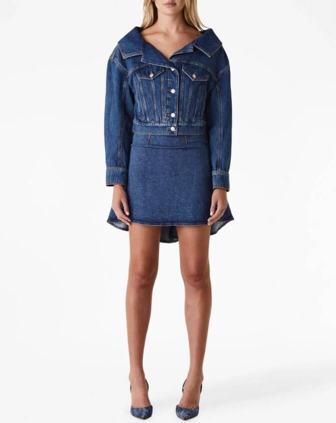 Alexander McQueen Denim jack Blauw