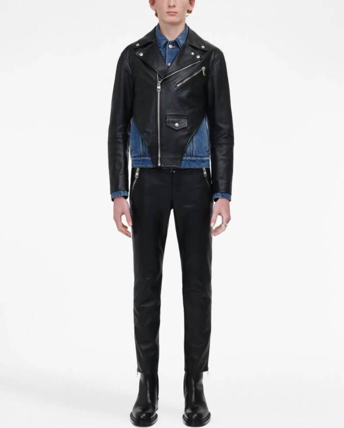 Alexander McQueen Denim jack Zwart