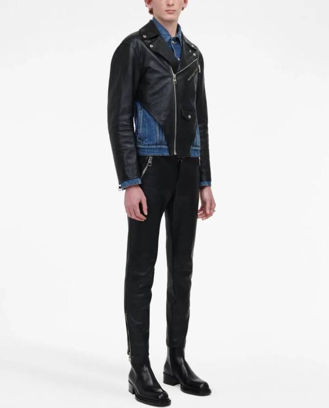 Alexander McQueen Denim jack Zwart
