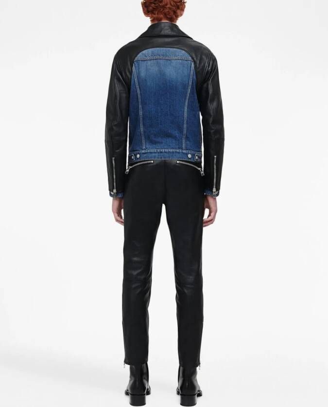 Alexander McQueen Denim jack Zwart
