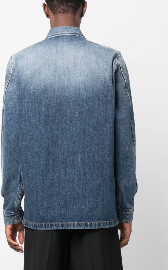 Alexander McQueen Denim overhemd Blauw