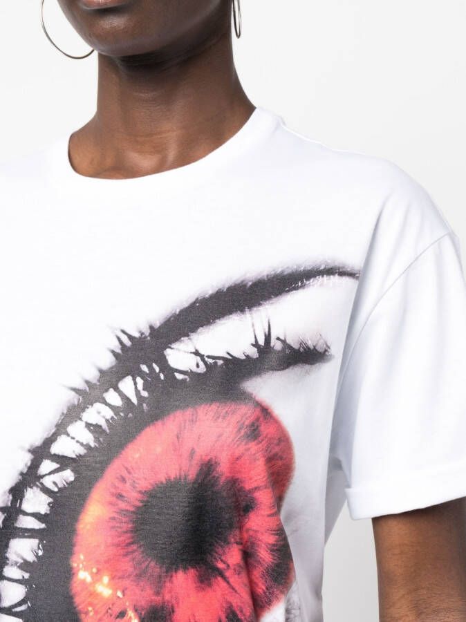 Alexander McQueen T-shirt met print Wit