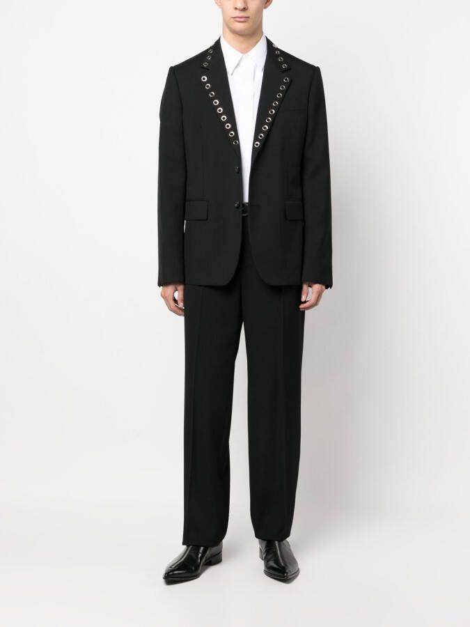 Alexander McQueen Blazer met ringlets Zwart