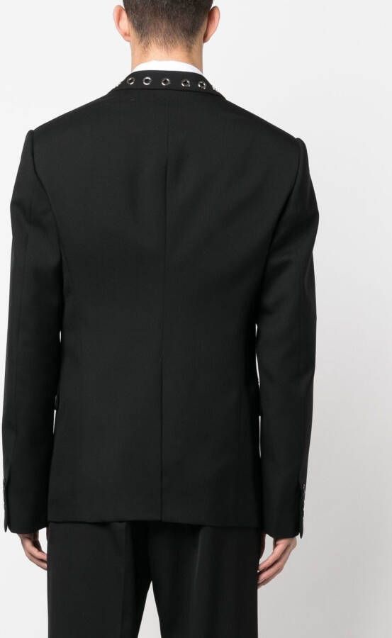 Alexander McQueen Blazer met ringlets Zwart