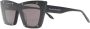 Alexander McQueen Eyewear AM0361 zonnebril met cat-eye montuur Zwart - Thumbnail 2