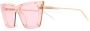 Alexander McQueen Eyewear Zonnebril met cat-eye montuur Roze - Thumbnail 2