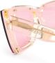 Alexander McQueen Eyewear Zonnebril met cat-eye montuur Roze - Thumbnail 3