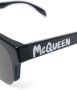 Alexander McQueen Eyewear Zonnebril met contrasterende neusbrug Zwart - Thumbnail 3