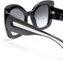 Alexander McQueen Eyewear Zonnebril met D-montuur Zwart - Thumbnail 3