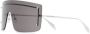 Alexander McQueen Eyewear Zonnebril met gegraveerd logo Zilver - Thumbnail 2