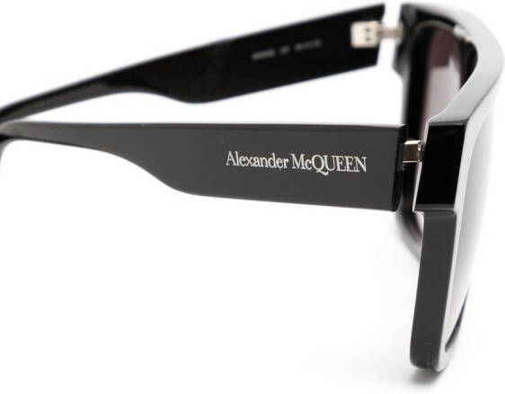 Alexander McQueen Eyewear Zonnebril met D-montuur Zwart