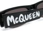 Alexander McQueen Eyewear Zonnebril met rechthoekig montuur Zwart - Thumbnail 3