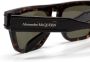 Alexander McQueen Eyewear Zonnebril met rechthoekig montuur Bruin - Thumbnail 3