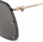 Alexander McQueen Eyewear Skull Mask zonnebril met oversized montuur Goud - Thumbnail 3