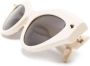 Alexander McQueen Eyewear Zonnebril met cat-eye montuur Beige - Thumbnail 3