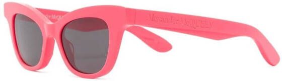 Alexander McQueen Eyewear Zonnebril met cat-eye montuur Roze