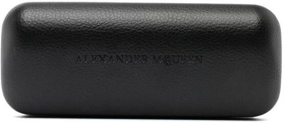 Alexander McQueen Eyewear Zonnebril met cat-eye montuur Zwart