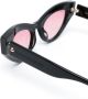 Alexander McQueen Eyewear Zonnebril met cat-eye montuur Zwart - Thumbnail 3