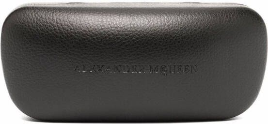 Alexander McQueen Eyewear Zonnebril met logo Zwart