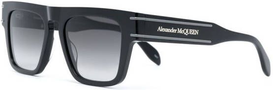 Alexander McQueen Eyewear Zonnebril met logoprint Zwart