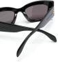 Alexander McQueen Eyewear Zonnebril met logoprint Zwart - Thumbnail 2