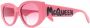 Alexander McQueen Eyewear Zonnebril met ovaal montuur Roze - Thumbnail 2