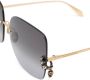 Alexander McQueen Eyewear Zonnebril met oversized montuur Goud - Thumbnail 3
