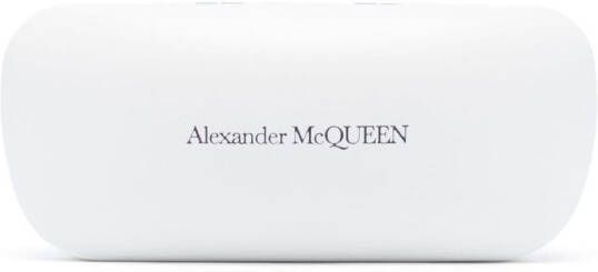 Alexander McQueen Eyewear Zonnebril met oversized montuur Goud